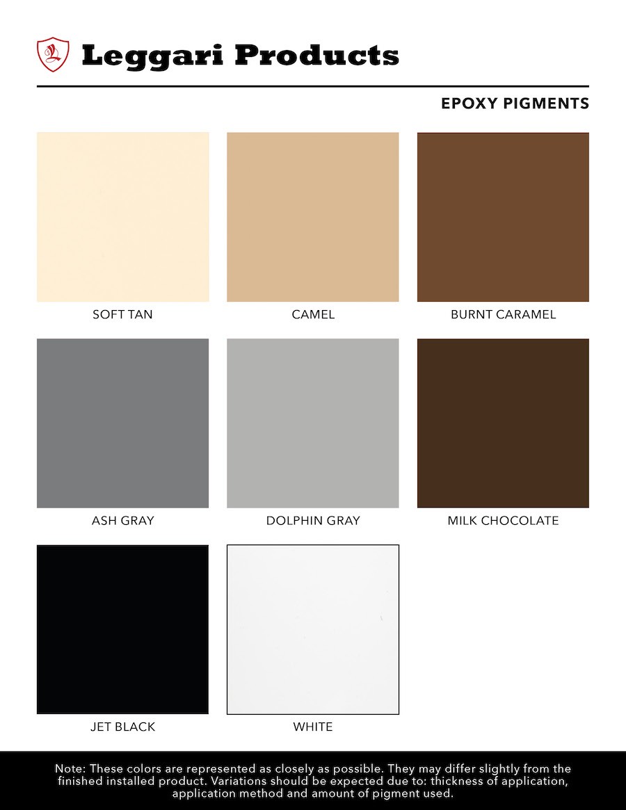 Epoxy Pigment Color Card 1.2