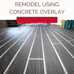 Complete Basement Floor Remodel Using Concrete Overlay 1