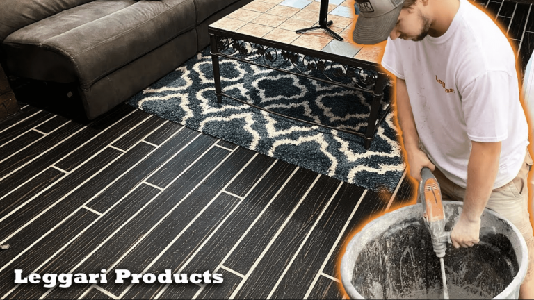 Complete Basement Floor Remodel Using Concrete Overlay System