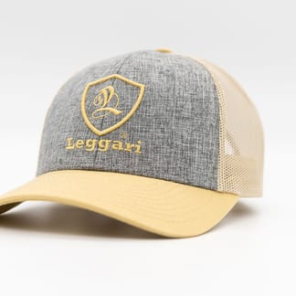 Gray and Gold Hat