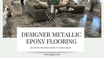 Designer Metallic Epoxy Floors - See How The Pros Make It Look Great
